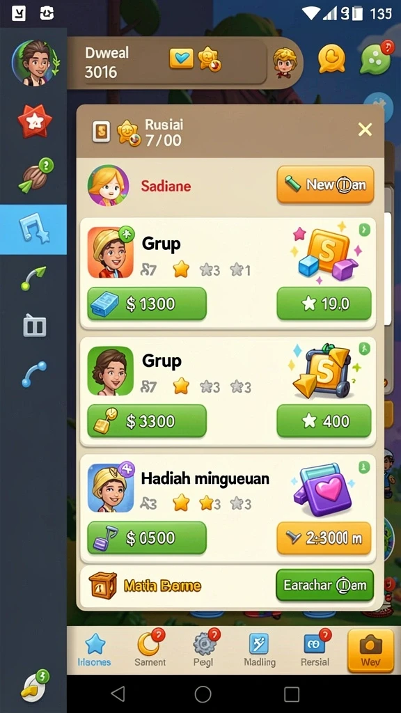 dewanusa - Tantangan seru di setiap level permainan.