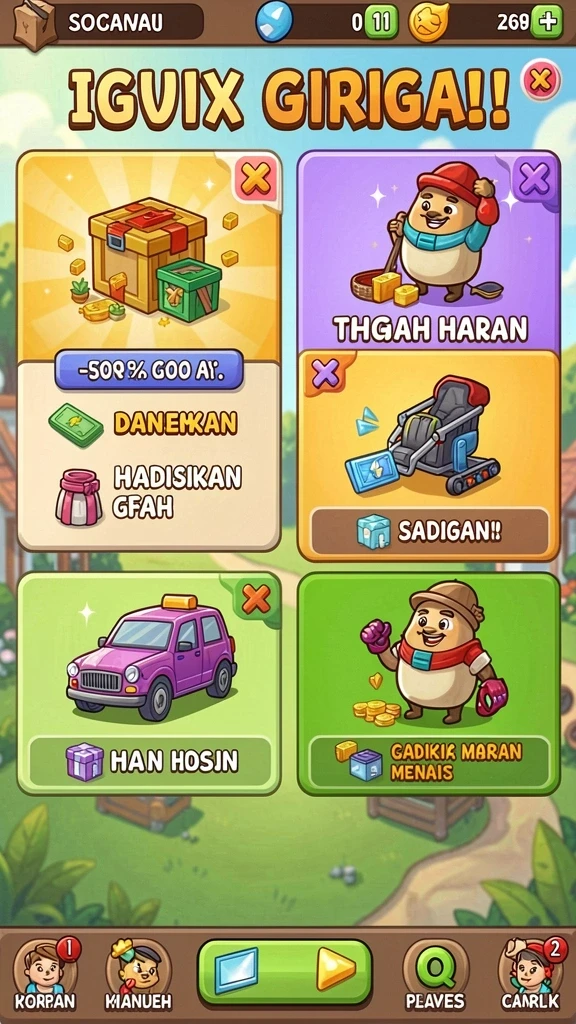 los303 - Tangkapan layar dari tampilan antarmuka utama game.